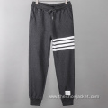 Men's Cotton Striped Sweatpants with Bunched Feet Customized